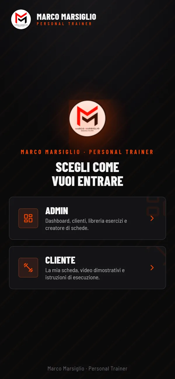 App di un personal trainer